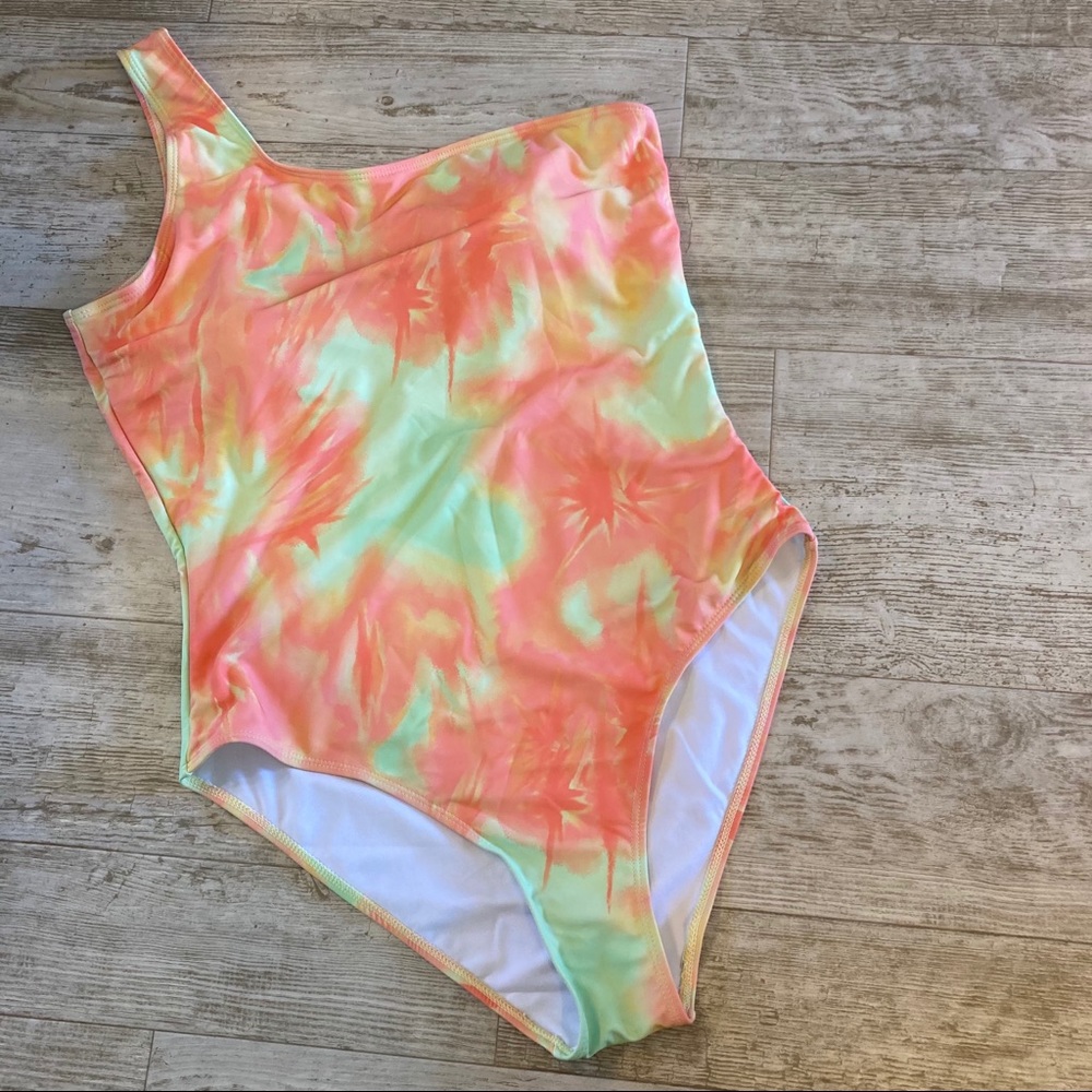 SHEIN+ One Piece One Shoulder Swimsuit 1X